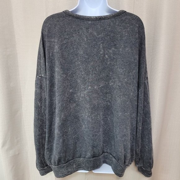 Fantastic Fawn Sweatshirt Women's Size Small Dark Gray With Pockets Made In USA - Picture 3 of 8
